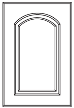 Arch shaped rtf mullion door